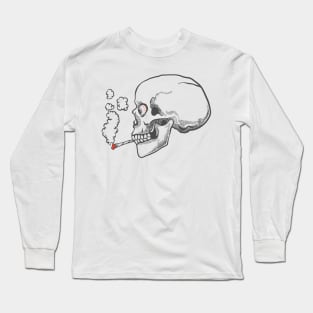 Skull smoke Long Sleeve T-Shirt